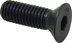 Unbrako - 1/2-13 UNC Hex Socket Drive, 82° Flat Screw - Alloy Steel, Black Oxide Finish, 1-1/2" OAL - Industrial Tool & Supply
