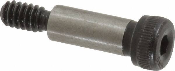 Unbrako - 1/4" Shoulder Diam x 5/8" Shoulder Length, #10-24 UNC, Hex Socket Shoulder Screw - 8 Alloy Steel, 0.357 to 3/8" Head Diam - Industrial Tool & Supply