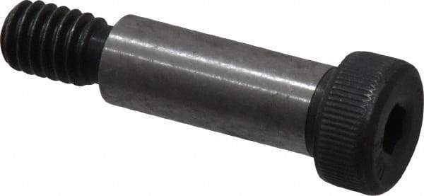 Unbrako - 3/8" Shoulder Diam x 1" Shoulder Length, 5/16-18 UNC, Hex Socket Shoulder Screw - 8 Alloy Steel, 0.543 to 0.562" Head Diam - Industrial Tool & Supply