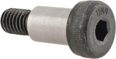 Unbrako - 1/2" Shoulder Diam x 3/4" Shoulder Length, 3/8-16 UNC, Hex Socket Shoulder Screw - 8 Alloy Steel, 0.729 to 3/4" Head Diam - Industrial Tool & Supply