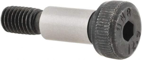 Unbrako - 6mm Shoulder Diam x 12mm Shoulder Length, M5x0.8 Metric Coarse, Hex Socket Shoulder Screw - 12.9 Alloy Steel, 4.5mm Head Height x 10mm Head Diam - Industrial Tool & Supply