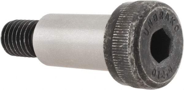 Unbrako - 16mm Shoulder Diam x 30mm Shoulder Length, M12x1.75 Metric Coarse, Hex Socket Shoulder Screw - 12.9 Alloy Steel, 11mm Head Height x 24mm Head Diam - Industrial Tool & Supply