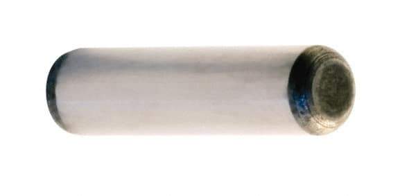 Unbrako - 7/8" Diam x 5" Pin Length Grade 8 Alloy Steel Oversized Dowel Pin - C 60 (Surface) & C 50-58 Hardness, 90,190 Lb Breaking Strength, 1 Beveled & 1 Rounded End - Industrial Tool & Supply
