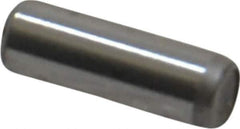 Unbrako - 1/8" Diam x 3/8" Pin Length Grade 8 Alloy Steel Oversized Dowel Pin - C 60 (Surface) & C 50-58 Hardness, 1,845 Lb Breaking Strength, 1 Beveled & 1 Rounded End - Industrial Tool & Supply