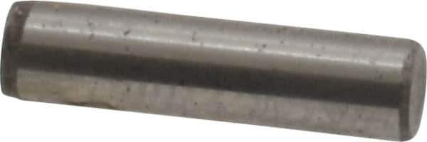 Unbrako - 1/8" Diam x 1/2" Pin Length Grade 8 Alloy Steel Oversized Dowel Pin - C 60 (Surface) & C 50-58 Hardness, 1,845 Lb Breaking Strength, 1 Beveled & 1 Rounded End - Industrial Tool & Supply