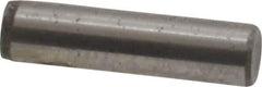 Unbrako - 1/8" Diam x 1/2" Pin Length Grade 8 Alloy Steel Oversized Dowel Pin - C 60 (Surface) & C 50-58 Hardness, 1,845 Lb Breaking Strength, 1 Beveled & 1 Rounded End - Industrial Tool & Supply