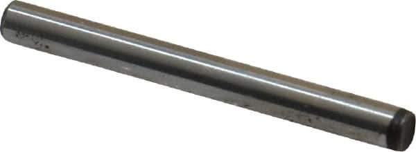 Unbrako - 1/8" Diam x 1-1/4" Pin Length Grade 8 Alloy Steel Oversized Dowel Pin - C 60 (Surface) & C 50-58 Hardness, 1,845 Lb Breaking Strength, 1 Beveled & 1 Rounded End - Industrial Tool & Supply