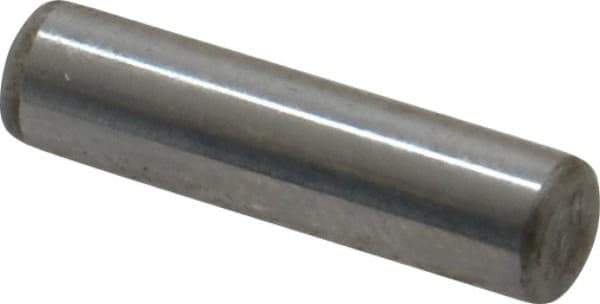 Unbrako - 3/16" Diam x 3/4" Pin Length Grade 8 Alloy Steel Oversized Dowel Pin - C 60 (Surface) & C 50-58 Hardness, 4,140 Lb Breaking Strength, 1 Beveled & 1 Rounded End - Industrial Tool & Supply