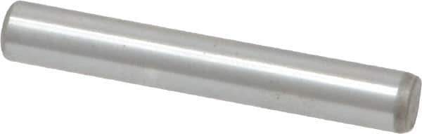 Unbrako - 3/16" Diam x 1-1/4" Pin Length Grade 8 Alloy Steel Oversized Dowel Pin - C 60 (Surface) & C 50-58 Hardness, 4,140 Lb Breaking Strength, 1 Beveled & 1 Rounded End - Industrial Tool & Supply