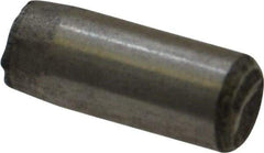 Unbrako - 1/4" Diam x 5/8" Pin Length Grade 8 Alloy Steel Oversized Dowel Pin - C 60 (Surface) & C 50-58 Hardness, 7,370 Lb Breaking Strength, 1 Beveled & 1 Rounded End - Industrial Tool & Supply