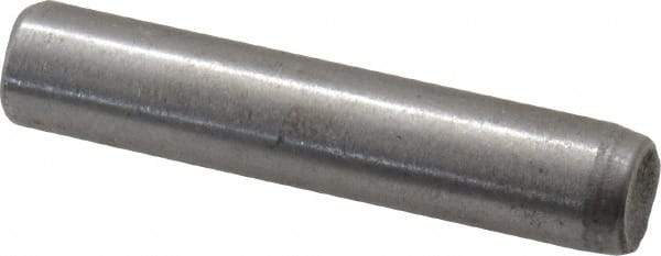 Unbrako - 1/4" Diam x 1-1/4" Pin Length Grade 8 Alloy Steel Oversized Dowel Pin - C 60 (Surface) & C 50-58 Hardness, 7,370 Lb Breaking Strength, 1 Beveled & 1 Rounded End - Industrial Tool & Supply