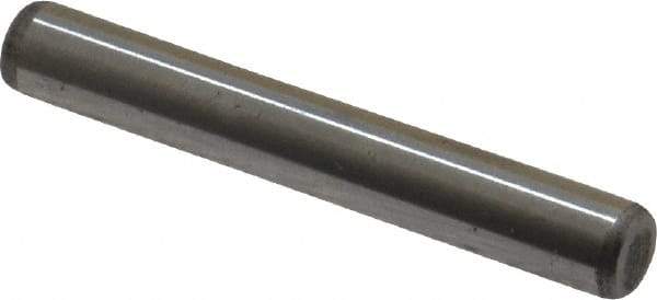Unbrako - 1/4" Diam x 1-3/4" Pin Length Grade 8 Alloy Steel Oversized Dowel Pin - C 60 (Surface) & C 50-58 Hardness, 7,370 Lb Breaking Strength, 1 Beveled & 1 Rounded End - Industrial Tool & Supply