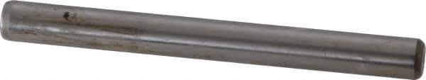 Unbrako - 1/4" Diam x 2-1/2" Pin Length Grade 8 Alloy Steel Oversized Dowel Pin - C 60 (Surface) & C 50-58 Hardness, 7,370 Lb Breaking Strength, 1 Beveled & 1 Rounded End - Industrial Tool & Supply