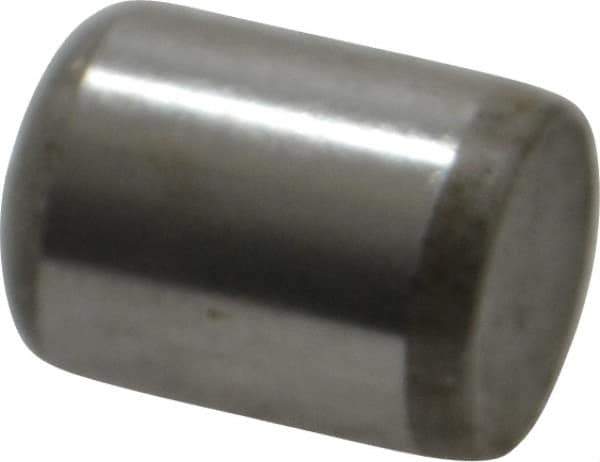 Unbrako - 3/8" Diam x 1/2" Pin Length Grade 8 Alloy Steel Oversized Dowel Pin - C 60 (Surface) & C 50-58 Hardness, 16,580 Lb Breaking Strength, 1 Beveled & 1 Rounded End - Industrial Tool & Supply