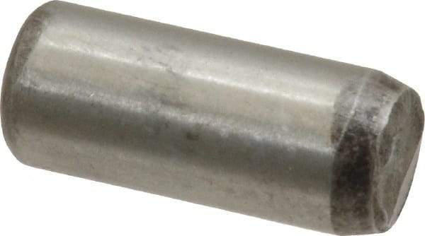 Unbrako - 3/8" Diam x 7/8" Pin Length Grade 8 Alloy Steel Oversized Dowel Pin - C 60 (Surface) & C 50-58 Hardness, 16,580 Lb Breaking Strength, 1 Beveled & 1 Rounded End - Industrial Tool & Supply