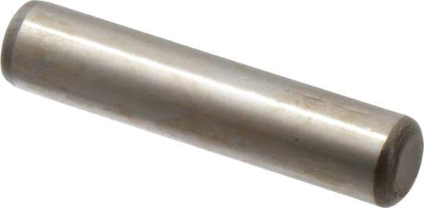 Unbrako - 3/8" Diam x 1-3/4" Pin Length Grade 8 Alloy Steel Oversized Dowel Pin - C 60 (Surface) & C 50-58 Hardness, 16,580 Lb Breaking Strength, 1 Beveled & 1 Rounded End - Industrial Tool & Supply