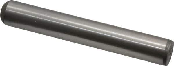 Unbrako - 3/8" Diam x 2-1/2" Pin Length Grade 8 Alloy Steel Oversized Dowel Pin - C 60 (Surface) & C 50-58 Hardness, 16,580 Lb Breaking Strength, 1 Beveled & 1 Rounded End - Industrial Tool & Supply
