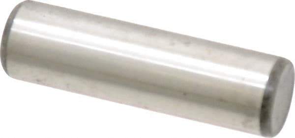 Unbrako - 1/2" Diam x 1-3/4" Pin Length Grade 8 Alloy Steel Oversized Dowel Pin - C 60 (Surface) & C 50-58 Hardness, 29,460 Lb Breaking Strength, 1 Beveled & 1 Rounded End - Industrial Tool & Supply