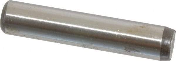 Unbrako - 1/2" Diam x 2-1/2" Pin Length Grade 8 Alloy Steel Oversized Dowel Pin - C 60 (Surface) & C 50-58 Hardness, 29,460 Lb Breaking Strength, 1 Beveled & 1 Rounded End - Industrial Tool & Supply