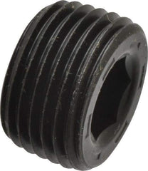 Unbrako - 3/4-18, 13/32" OAL, Alloy Steel Socket Pressure Plug - 7/8" Taper per Foot, 5/16" Hex Key - Industrial Tool & Supply