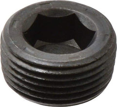 Unbrako - 3/4-14, 17/32" OAL, Alloy Steel Socket Pressure Plug - 7/8" Taper per Foot, 9/16" Hex Key - Industrial Tool & Supply