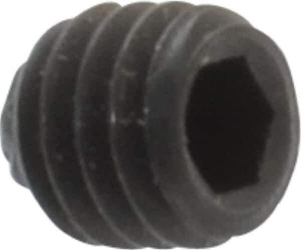 Unbrako - M3, 3mm OAL, Knurled Cup Point Set Screw - Grade 45H Alloy Steel, 1.5mm Key - Industrial Tool & Supply