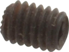 Unbrako - M3, 4mm OAL, Knurled Cup Point Set Screw - Grade 45H Alloy Steel, 1.5mm Key - Industrial Tool & Supply