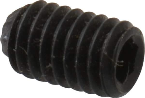 Unbrako - M3, 5mm OAL, Knurled Cup Point Set Screw - Grade 45H Alloy Steel, 1.5mm Key - Industrial Tool & Supply