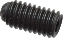 Unbrako - M3, 6mm OAL, Knurled Cup Point Set Screw - Grade 45H Alloy Steel, 1.5mm Key - Industrial Tool & Supply