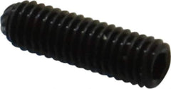 Unbrako - M3, 10mm OAL, Knurled Cup Point Set Screw - Grade 45H Alloy Steel, 1.5mm Key - Industrial Tool & Supply