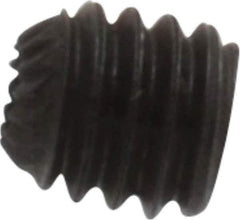 Unbrako - M4, 4mm OAL, Knurled Cup Point Set Screw - Grade 45H Alloy Steel, 2mm Key - Industrial Tool & Supply
