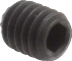 Unbrako - M4, 5mm OAL, Knurled Cup Point Set Screw - Grade 45H Alloy Steel, 2mm Key - Industrial Tool & Supply