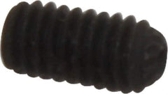 Unbrako - M4, 8mm OAL, Knurled Cup Point Set Screw - Grade 45H Alloy Steel, 2mm Key - Industrial Tool & Supply