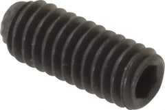 Unbrako - M4, 10mm OAL, Knurled Cup Point Set Screw - Grade 45H Alloy Steel, 2mm Key - Industrial Tool & Supply