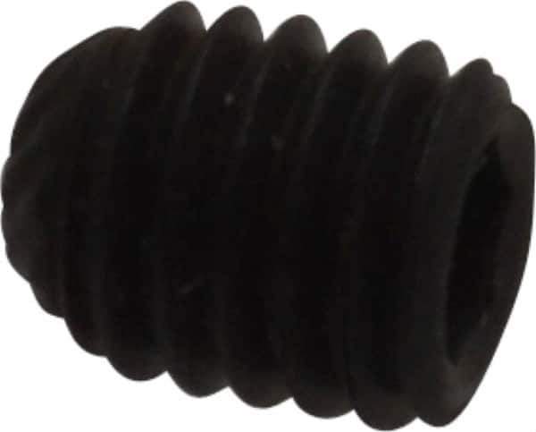 Unbrako - M5, 6mm OAL, Knurled Cup Point Set Screw - Grade 45H Alloy Steel, 2.5mm Key - Industrial Tool & Supply