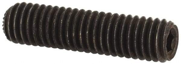Unbrako - M5, 20mm OAL, Knurled Cup Point Set Screw - Grade 45H Alloy Steel, 2.5mm Key - Industrial Tool & Supply