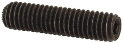 Unbrako - M5, 20mm OAL, Knurled Cup Point Set Screw - Grade 45H Alloy Steel, 2.5mm Key - Industrial Tool & Supply