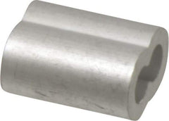 Value Collection - 5/32" Oval Compression Sleeve - Aluminum - Industrial Tool & Supply