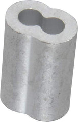 Value Collection - 3/16" Oval Compression Sleeve - Aluminum - Industrial Tool & Supply