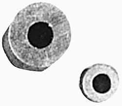 Value Collection - 1/4" Round Stop Compression Sleeve - Aluminum - Industrial Tool & Supply