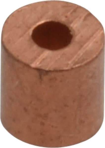 Value Collection - 1/16" Round Stop Compression Sleeve - Copper - Industrial Tool & Supply