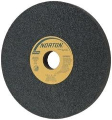 Norton - 12" Diam x 3" Hole x 1" Thick, I Hardness, 60 Grit Surface Grinding Wheel - Silicon Carbide, Type 1, Medium Grade, 2,070 Max RPM, Vitrified Bond, No Recess - Industrial Tool & Supply