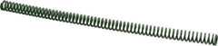 Associated Spring Raymond - 16mm Hole Diam, 8mm Rod Diam, 12" Free Length, Green Die Spring - 312.5 N Max Deflection, 125mm Max Deflection, Light Duty, Chromium Alloy Steel - Industrial Tool & Supply