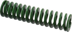 Associated Spring Raymond - 32mm Hole Diam, 16mm Rod Diam, 5" Free Length, Green Die Spring - 1275 N Max Deflection, 51mm Max Deflection, Light Duty, Chromium Alloy Steel - Industrial Tool & Supply