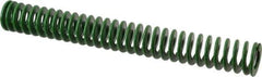 Associated Spring Raymond - 32mm Hole Diam, 16mm Rod Diam, 10" Free Length, Green Die Spring - 1275 N Max Deflection, 102mm Max Deflection, Light Duty, Chromium Alloy Steel - Industrial Tool & Supply