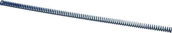 Associated Spring Raymond - 10mm Hole Diam, 5mm Rod Diam, 12" Free Length, Blue Die Spring - 185.6 N Max Deflection, 116mm Max Deflection, Medium Duty, Chromium Alloy Steel - Industrial Tool & Supply