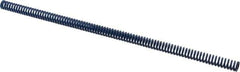 Associated Spring Raymond - 12.5mm Hole Diam, 6.3mm Rod Diam, 12" Free Length, Blue Die Spring - 243.6 N Max Deflection, 116mm Max Deflection, Medium Duty, Chromium Alloy Steel - Industrial Tool & Supply
