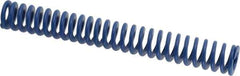 Associated Spring Raymond - 20mm Hole Diam, 10mm Rod Diam, 152mm Free Length, Blue Die Spring - 752.4 N Max Deflection, 57mm Max Deflection, Medium Duty, Chromium Alloy Steel - Industrial Tool & Supply