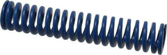 Associated Spring Raymond - 25mm Hole Diam, 12.5mm Rod Diam, 5" Free Length, Blue Die Spring - 1243.2 N Max Deflection, 48mm Max Deflection, Medium Duty, Chromium Alloy Steel - Industrial Tool & Supply