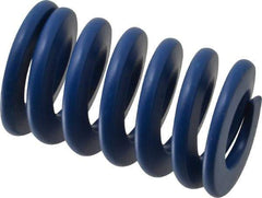 Associated Spring Raymond - 32mm Hole Diam, 16mm Rod Diam, 2" Free Length, Blue Die Spring - 2546 N Max Deflection, 19mm Max Deflection, Medium Duty, Chromium Alloy Steel - Industrial Tool & Supply